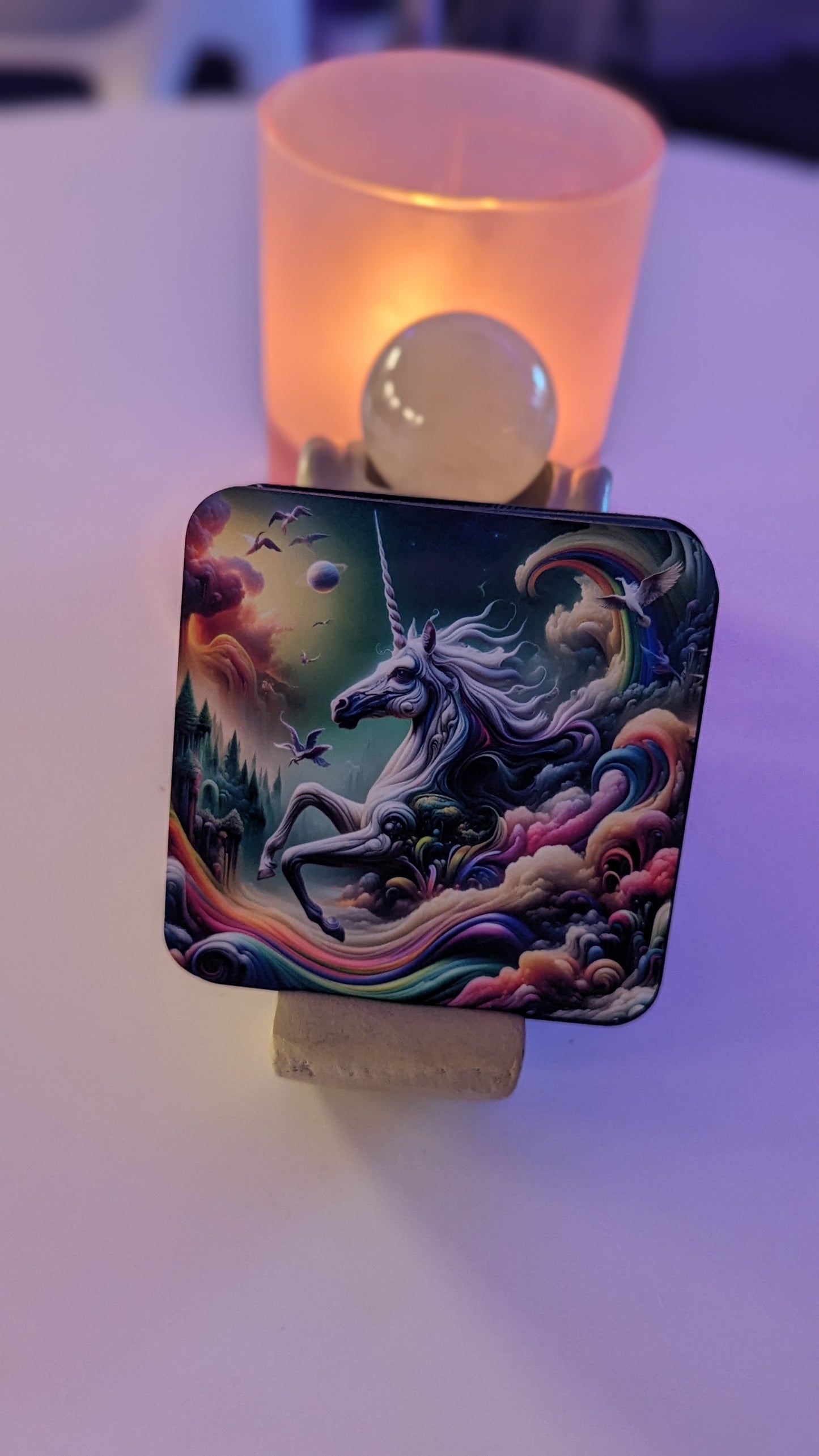 Surrealism Unicorn Coaster