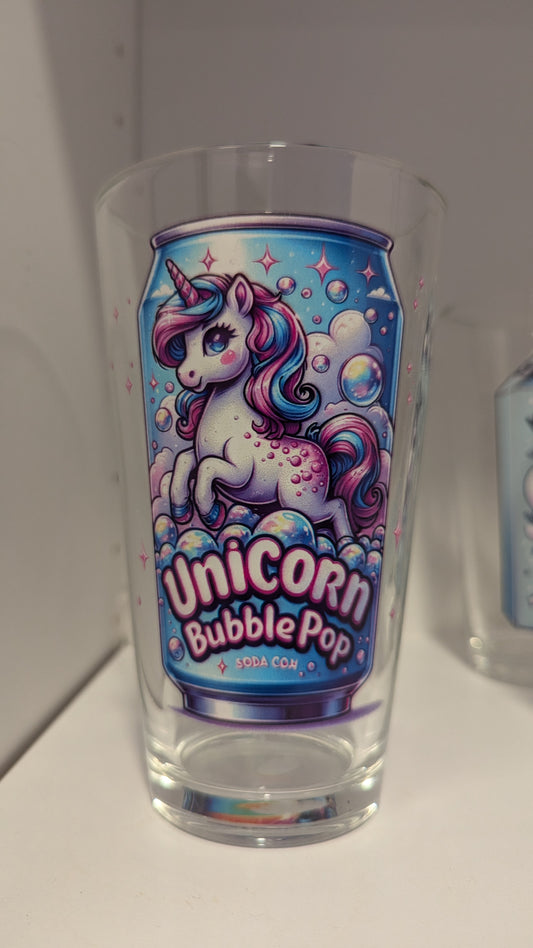 Unicorn Bubble Pop Glass