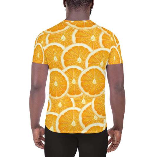 Things that Rhyme With Orange All-Over Print Men's Athletic T-shirt